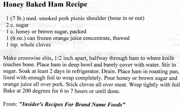 Honey Baked Ham